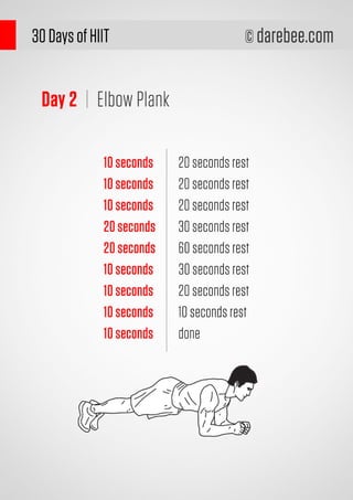 30 Days HIIT Workout Program