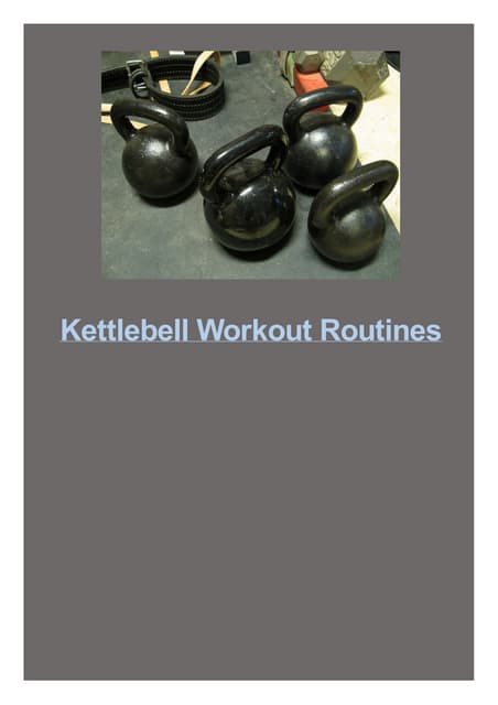 Kettlebell Workout Routines