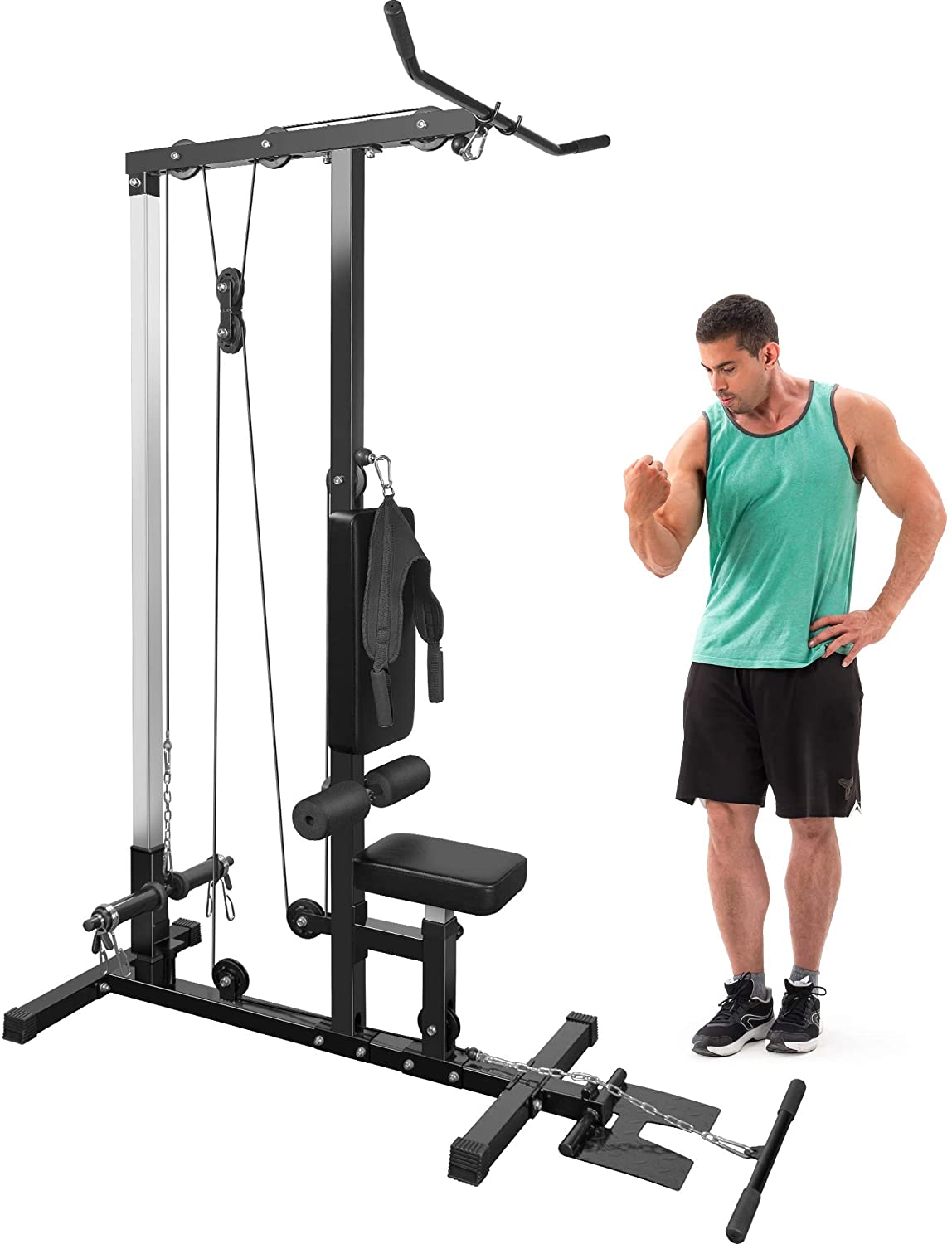 lat pulldown and cable machine