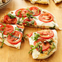 Healthy Homemade Pizza Recipes | Tomato and Mozzarella Pizza