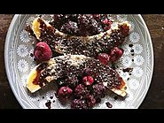 Chocolate Banana Split: Paleo Breakfast (or desert)