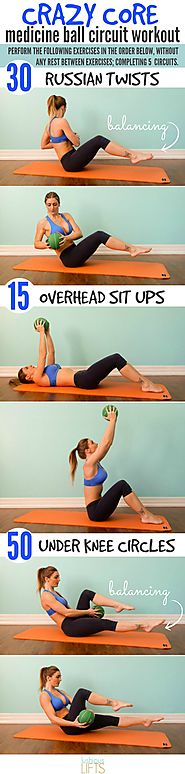 Crazy Core Medicine Ball Circuit Workout