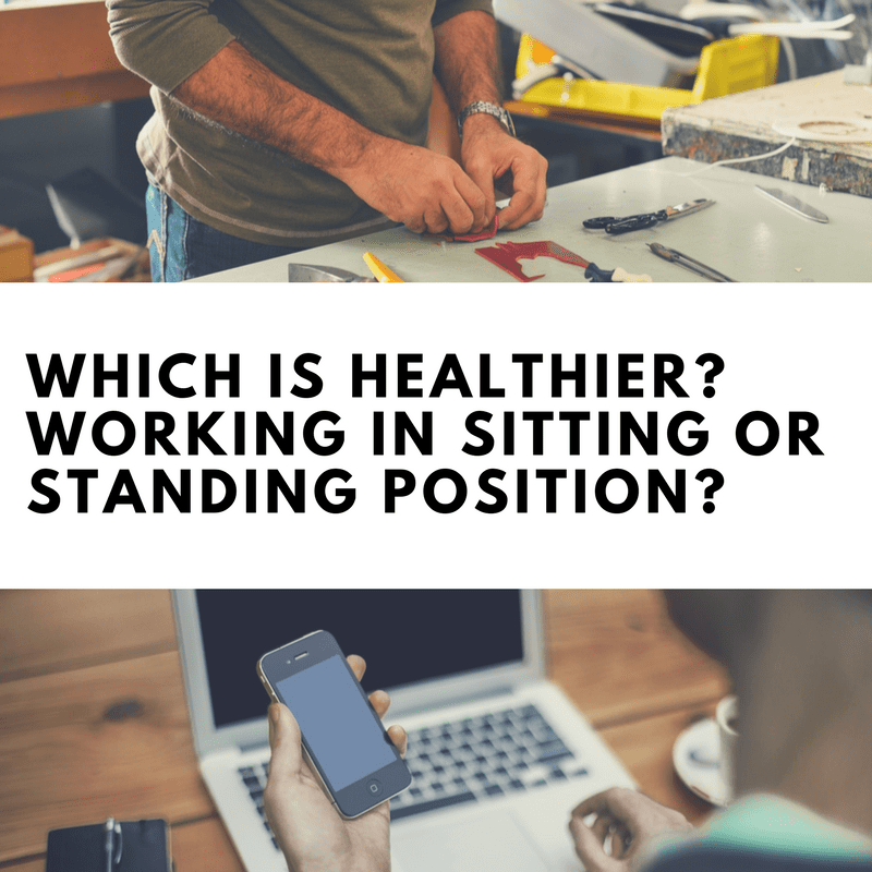 standing or sitting working