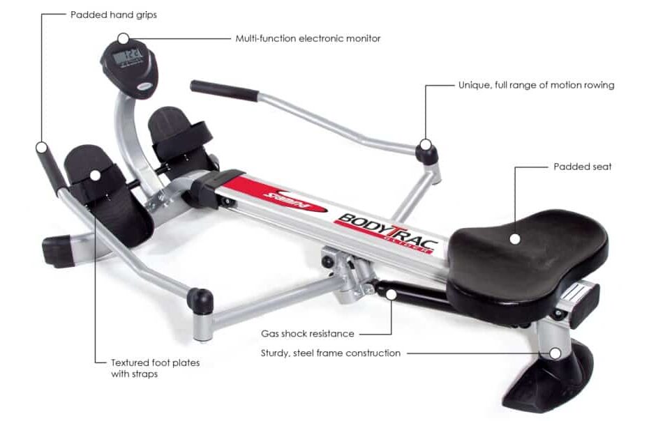 stamina body trac glider 1050 rowing machine